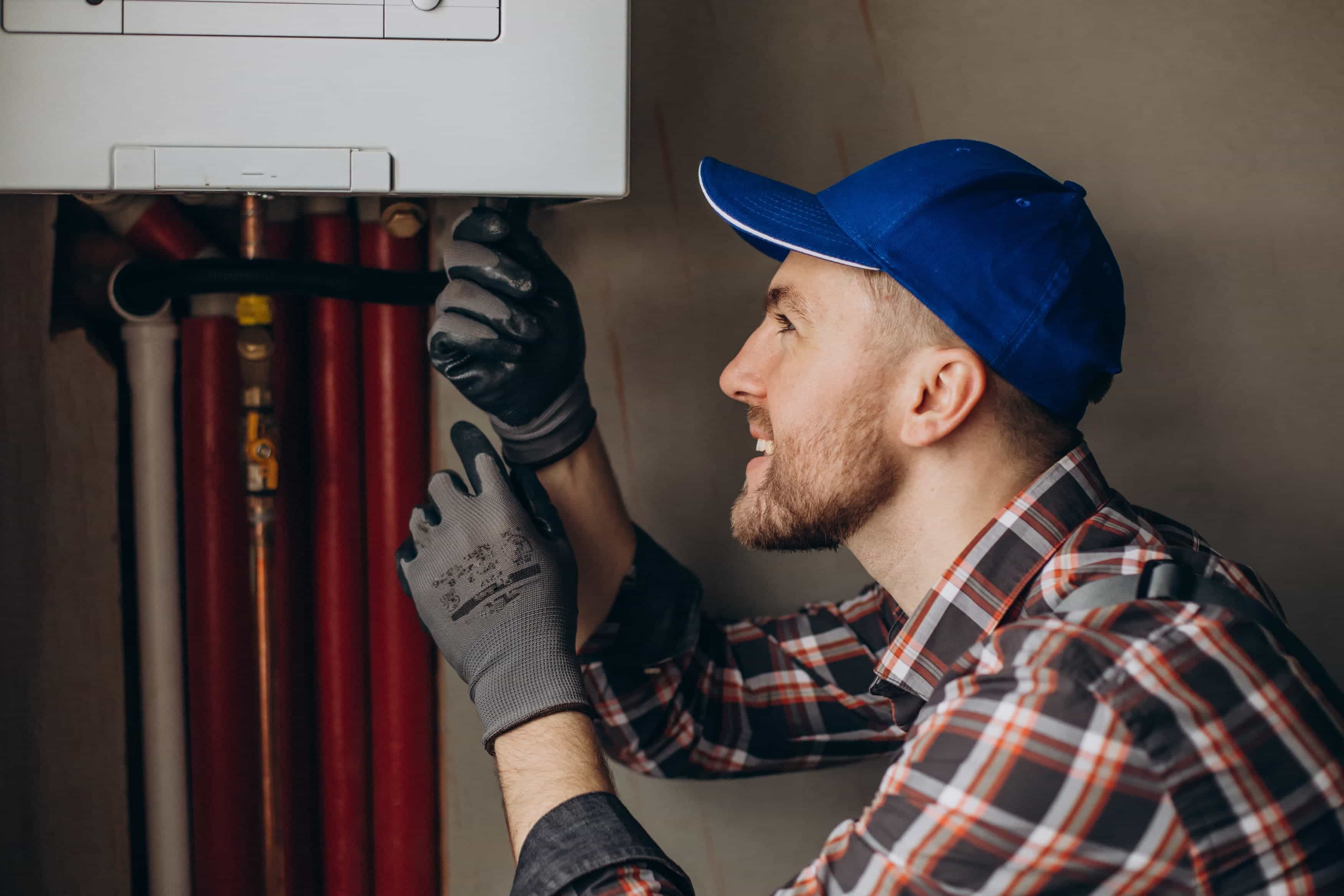 Residential water heater service example